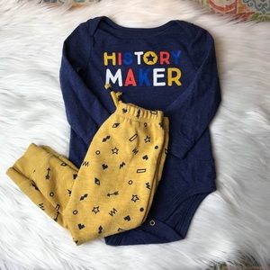 Cat & Jack History Maker 2 Piece Outfit